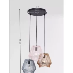 KARE Design Hangeleuchte Ischia Spiral Tre- Hängeleuchten