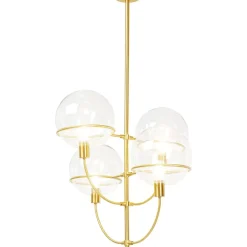 KARE Design Hangeleuchte Lantern 4Er Brass- Hängeleuchten
