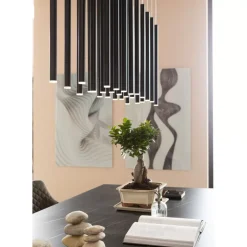 KARE Design Hangeleuchte Living Vegas Schwarz Matt Led 120Cm- Hängeleuchten