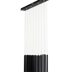 KARE Design Hangeleuchte Living Vegas Schwarz Matt Led 120Cm- Hängeleuchten