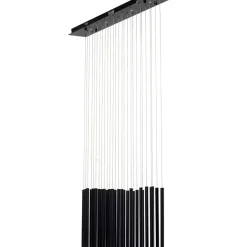 KARE Design Hangeleuchte Living Vegas Schwarz Matt Led 120Cm- Hängeleuchten