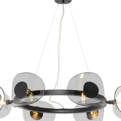 KARE Design Hangeleuchte Mariposa Schwarz Smoke O81Cm- Hängeleuchten