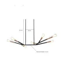 KARE Design Hangeleuchte Monte Carlo Sette Copper- Hängeleuchten