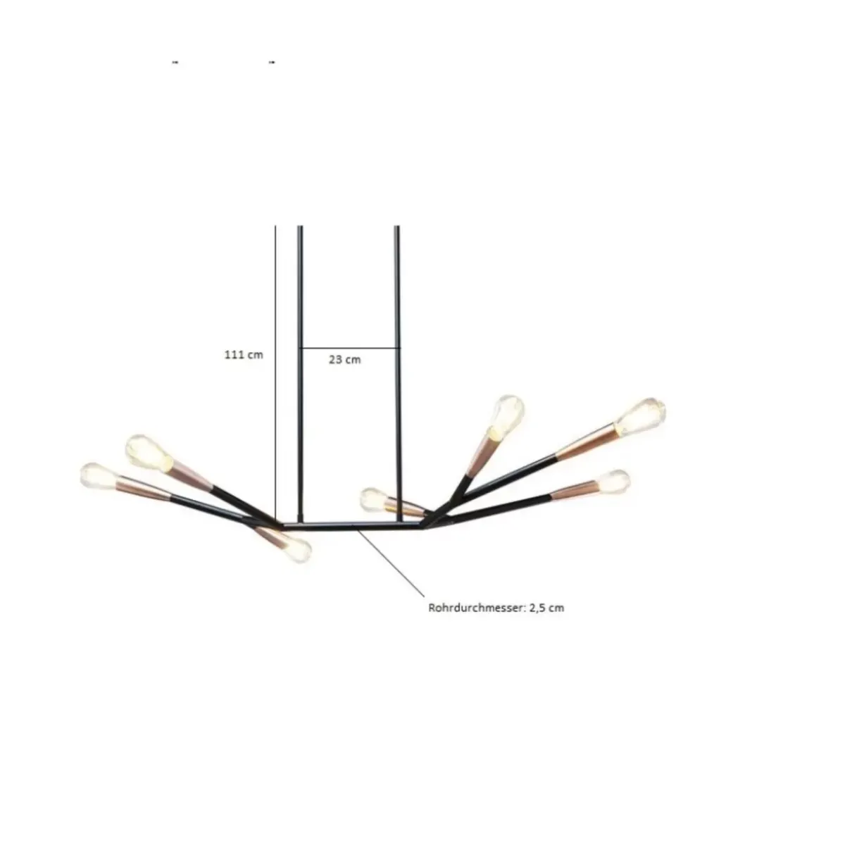 KARE Design Hangeleuchte Monte Carlo Sette Copper- Hängeleuchten