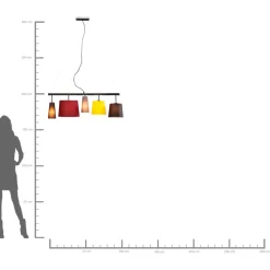 KARE Design Hangeleuchte Parecchi Colore 100Cm- Hängeleuchten