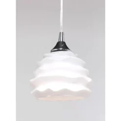 KARE Design Hangeleuchte Ruffle Dining Weis- Hängeleuchten