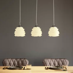 KARE Design Hangeleuchte Ruffle Dining Weis- Hängeleuchten