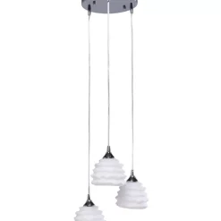 KARE Design Hangeleuchte Ruffle Weis O 37Cm- Hängeleuchten