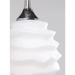 KARE Design Hangeleuchte Ruffle Weis O 37Cm- Hängeleuchten