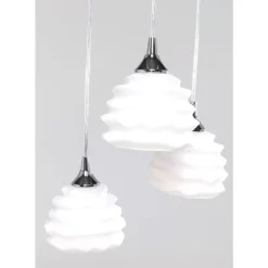 KARE Design Hangeleuchte Ruffle Weis O 37Cm- Hängeleuchten