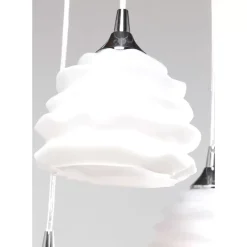 KARE Design Hangeleuchte Ruffle Weis O 37Cm- Hängeleuchten