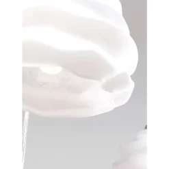 KARE Design Hangeleuchte Ruffle Weis O 37Cm- Hängeleuchten