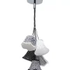 KARE Design Hangeleuchte Saloon Ornament B&W 5Er- Hängeleuchten