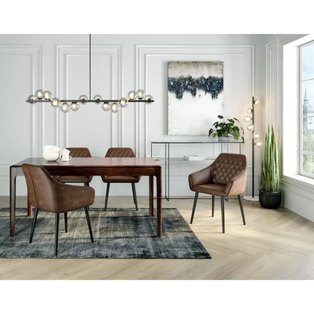 KARE Design Hangeleuchte Scala Balls Schwarz 150Cm- Hängeleuchten