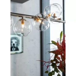 KARE Design Hangeleuchte Scala Balls Chrome 150Cm- Hängeleuchten