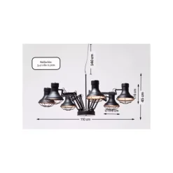 KARE Design Hangeleuchte Spider Multi 6Er- Hängeleuchten