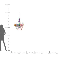 KARE Design Hangeleuchte Starlight Rainbow 6-Arm- Hängeleuchten