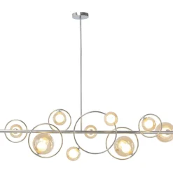 KARE Design Hangeleuchte Universe Chrom 110Cm- Hängeleuchten