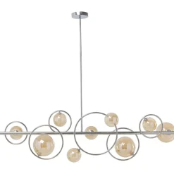 KARE Design Hangeleuchte Universe Chrom 110Cm- Hängeleuchten