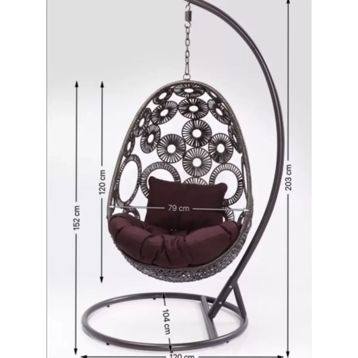 KARE Design Hangesessel Ibiza Weiss- Outdoormöbel