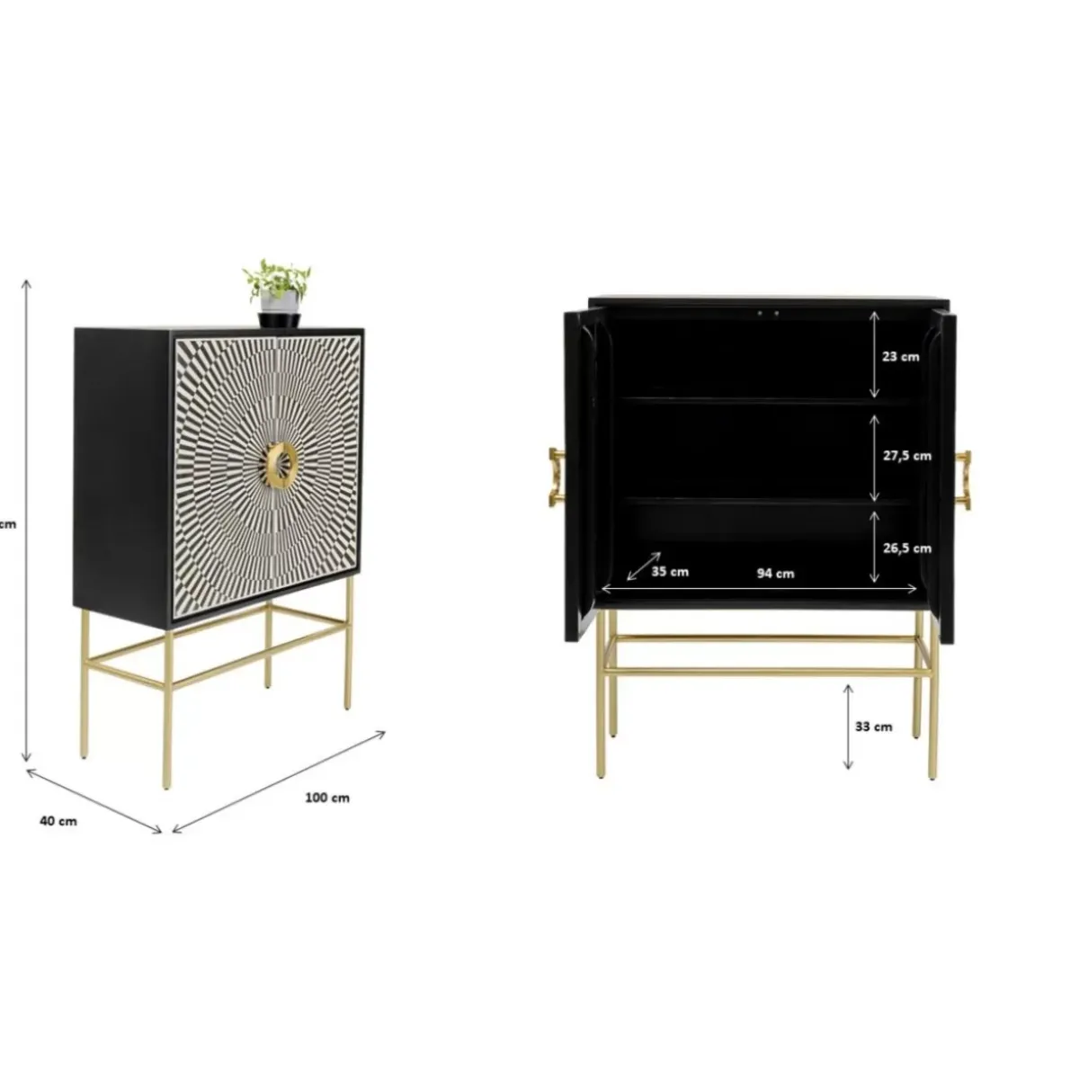 KARE Design Highboard Electro- Kommoden & Sideboards