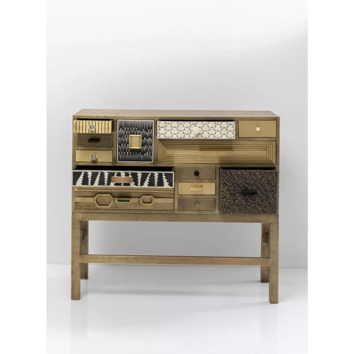 KARE Design Hochkommode Chalet Gold 13 Schube- Kommoden & Sideboards