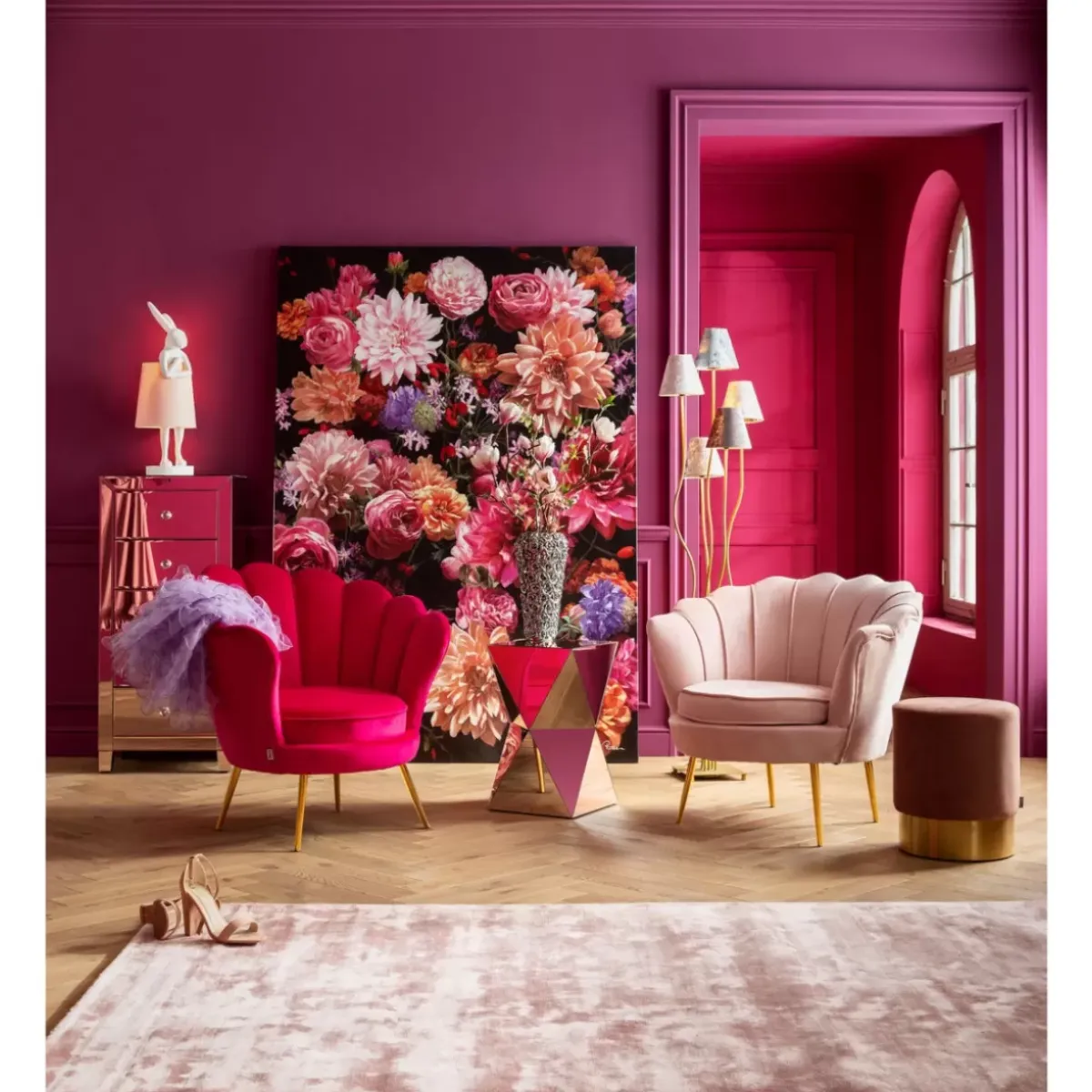 KARE Design Hochkommode Luxury Champagne 5 Schube- Kommoden & Sideboards