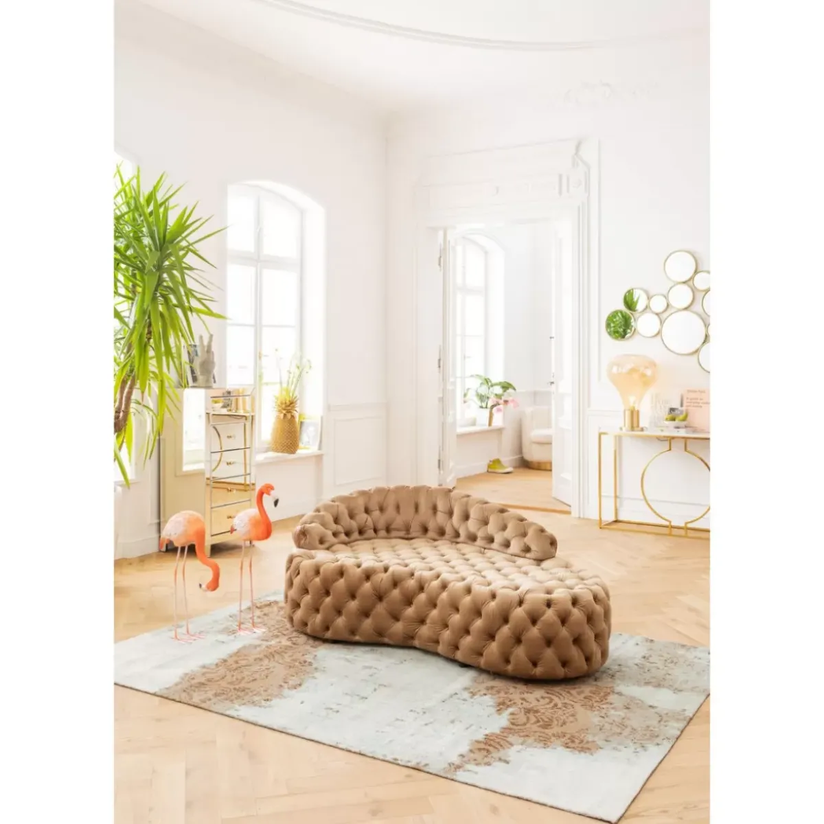 KARE Design Hochkommode Luxury Champagne 5 Schube- Kommoden & Sideboards