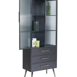 KARE Design Hochschrank La Gomera 2 Turen 3 Schube- Regale