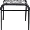 KARE Design Hocker Acapulco Schwarz- Outdoormöbel