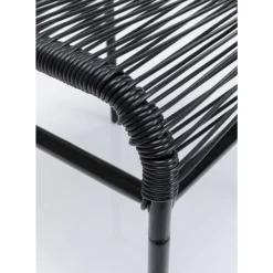 KARE Design Hocker Acapulco Schwarz- Outdoormöbel