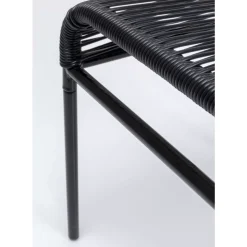 KARE Design Hocker Acapulco Schwarz- Outdoormöbel