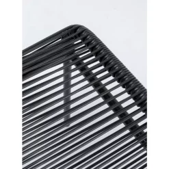 KARE Design Hocker Acapulco Schwarz- Outdoormöbel