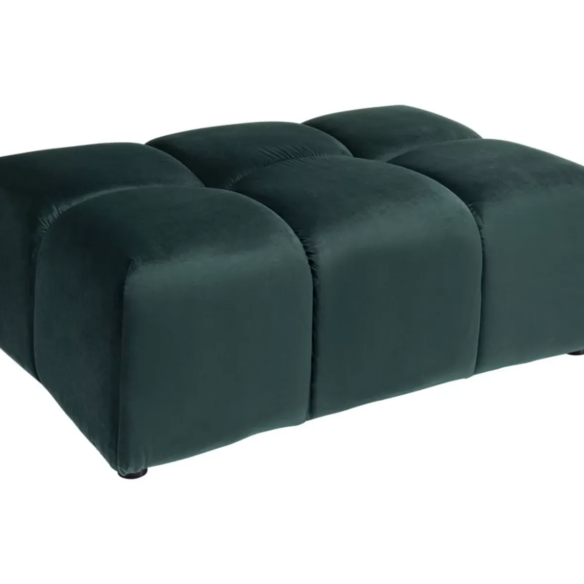 KARE Design Hocker Belami Velvet Dunkelgrun 105X70Cm- Sitzbänke