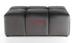 KARE Design Hocker Belami Velvet Grau 105X70Cm- Sitzbänke