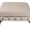 KARE Design Hocker Bellissima Velvet Beige 80Cm- Sitzbänke