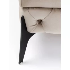 KARE Design Hocker Bellissima Velvet Beige 80Cm- Sitzbänke