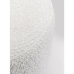 KARE Design Hocker Cherry Boucle Creme Smoke O35Cm- Sitzbänke