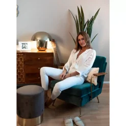 KARE Design Hocker Cherry Braun Brass O35Cm- Sitzbänke