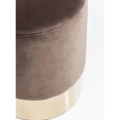 KARE Design Hocker Cherry Braun Brass O35Cm- Sitzbänke