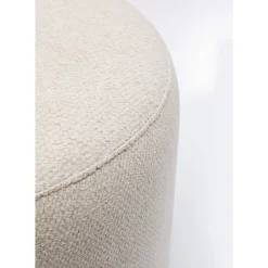 KARE Design Hocker Cherry Creme Black O36Cm- Sitzbänke