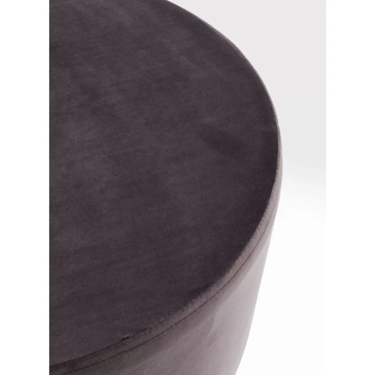 KARE Design Hocker Cherry Dunkelgrau Silver O55Cm- Sitzbänke