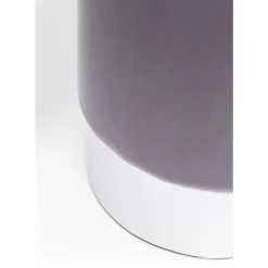 KARE Design Hocker Cherry Hellgrau Silver O35Cm- Sitzbänke