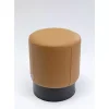 KARE Design Hocker Cherry Leder Braun O36Cm- Sitzbänke
