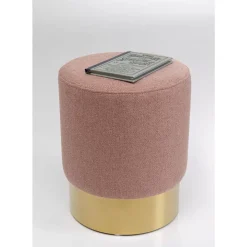 KARE Design Hocker Cherry Lina Rose Brass O35Cm- Sitzbänke