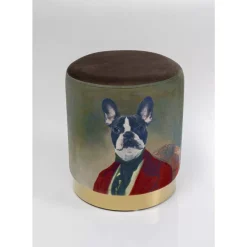 KARE Design Hocker Cherry Mr. Dog Brass O32Cm- Sitzbänke