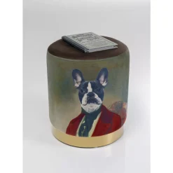 KARE Design Hocker Cherry Mr. Dog Brass O32Cm- Sitzbänke