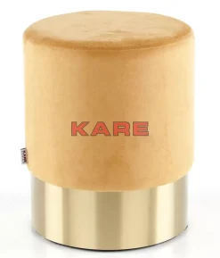 KARE Design Hocker Cherry Orange Brass O35Cm- Sitzbänke