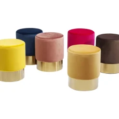 KARE Design Hocker Cherry Orange Brass O35Cm- Sitzbänke