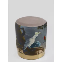 KARE Design Hocker Cherry Parrot Brass O32Cm- Sitzbänke